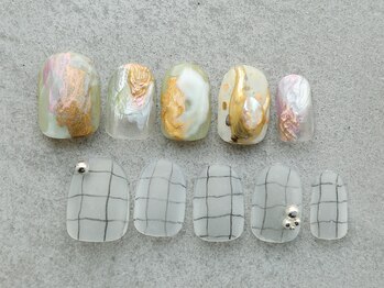 ルフトエーデ(LUFT Ode)/【Art 10】ミラーアシメネイル