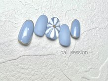 ネイルセッション(nail session)/爽やかフラワーデザイン