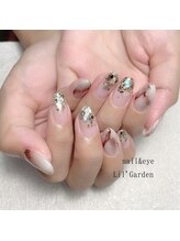 リルガーデン 新宿南口(Lil' Garden)/キラキララメ×大理石ネイル