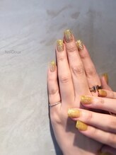 ネイル ドゥ 岡山駅前店(Nail Doux)/イエローフラッシュネイル