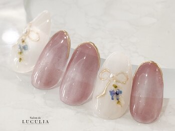 サロンドルクリア 銀座店(Salon de LUCULIA)/#リボン　#押し花