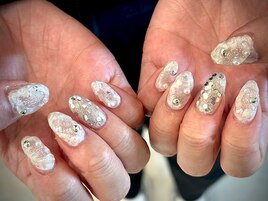white韓国ニュアンスネイル☆