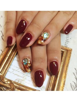 ネルフィーズ(NAILFY's)/天然石風べっ甲ネイル