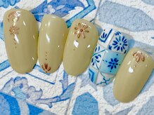 ビービーネイル(BB)/エスニックなタイルネイル♪