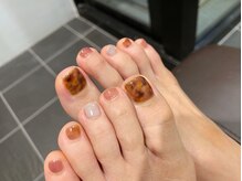 ネイルズ ララ(nails Lala)/べっ甲フットネイル。