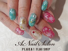 20/11/27　雪だるまnail