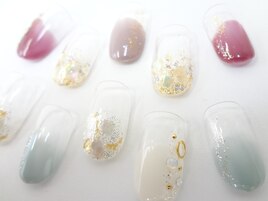 塗りかけネイル