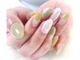 変形フレンチネイル