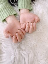 モナールアンド(MONNAL&)/べっ甲フレンチネイル♪