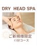 【ご新規様】極上のドライヘッドスパ★45分肩首のマッサージ付き★3,500円
