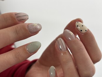 リランズネイル(rirans nail)/春カラーとトレンドデザイン