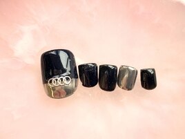 ミラー×クール系ネイル