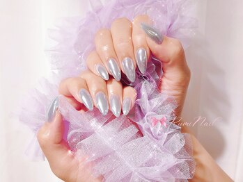 ワンホンネイル 新宿(Rumi Nail)/ミラー/オーロラ/キラキラネイル