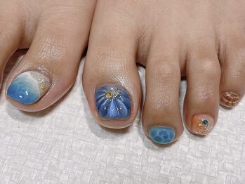 ネイルフロンティア 吉祥寺(NAIL FRONTIER)/Cサマーフットネイル11980円