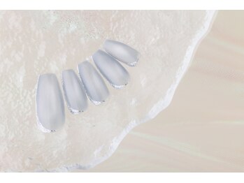 ヴァンネイル(VINGT NAIL nail&eye beauty)/肌なじみグレーカラーネイル