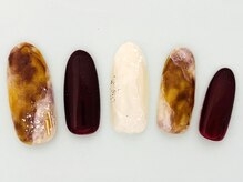 ネイルエイム(Nail eim)/秋冬★べっ甲★インク★ボルドー