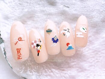 ネイルサロンフォーユー(for u)/お正月ネイル¥6980