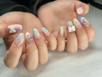 プラスチッタ(hair make salon plus citta')の写真/定額ネイルは初回の方にもおすすめ◎技術力高いネイリストが素敵なデザインをご提案いたします♪