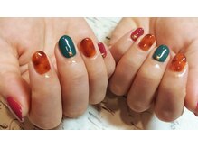 ネルフィーズ(NAILFY's)/秋カラーべっ甲ネイル