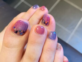 ネイルズ ララ(nails Lala)/たてグラデーション。