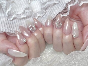 モカ 心斎橋(moca by Lee)/【Aina】ミラーネイル