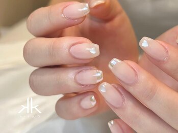 ケーツーネイル(k-two nail)/ハートホロ×フレンチ(みな)