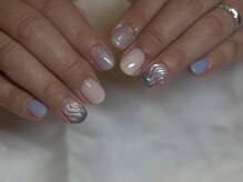 エスネイル(eth_nail)/夏ネイル　ブルーネイル