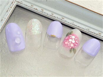 ネイルズガッシュ 蒲田東口店(NAILsGUSH)/＊あじさいネイル＊