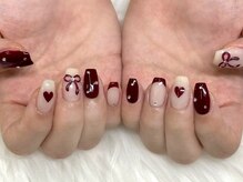 Silk by Bianca 大宮東口店【シルク バイ ビアンカ】/ボルドーネイル/9000