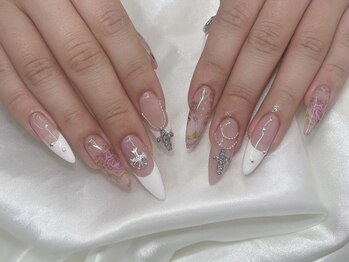 インザピンクリリー(in the pink LILY)/お花ネイル