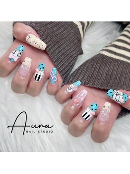 オーラネイル(Aura Nail)/キラキラ韓国ネイル