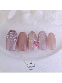 ピオニーネイル(peony nail)/夏祭り