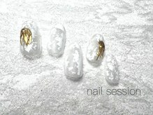 ネイルセッション(nail session)/マットホイルニュアンス