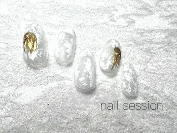 ネイルセッション(nail session)/マットホイルニュアンス