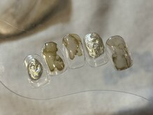 ラクネイル 浦和店(raku nail)/ゴールドインクニュアンス