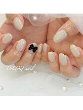 ツキネイル(TSUKI nail)/ワンカラーリボン