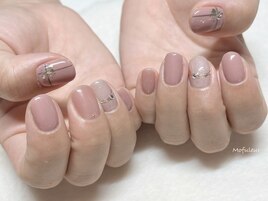プレゼント風ネイル