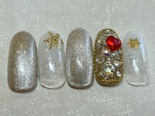 ネイルアンドアイラッシュ ネネ/雪の結晶　埋め尽くし