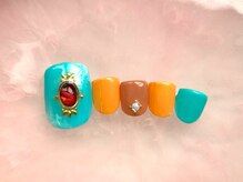 ネイルサロン フローリア(nail salon Florir)/常夏ネイル×BIGストーン
