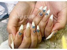 ウィングハート(Wing Heart)/【スカルプ】フレンチ＋アート