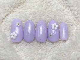 パステルフラワーネイル