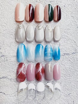 アイラッシュアンドネイルサロン ブエナ(Eyelash＆Nail Salon Buena)の写真/【朝9時OPEN/高技術】最旬トレンドデザインで指先を華やかに♪《毎月変わる5種★今月のキャンペーン¥5980》