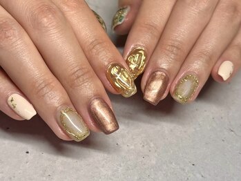 ネイルサロンキティ(nail salon Kitty)の写真/個性を取り入れたデザインをご提案*人気のニュアンスデザインも大人っぽく仕上げワンランク上の指先に*立川