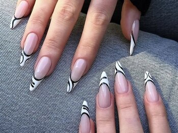 ベストネイル 渋谷109前店(Best Nail)/ゼブラ柄フレンチアート