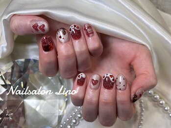 リノ(Lino)/バレンタインネイル