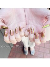 ネイルルームワンサード(Nail Room One Third)/オーロラミラーネイル