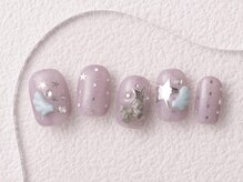 アイネイルズ 大宮店(Ｉ nails)/羽ｘパープル