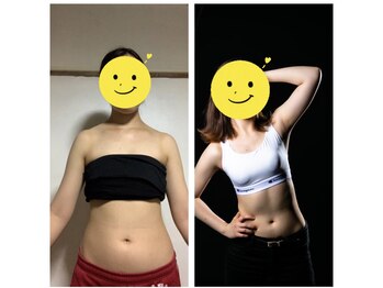 エムビーエルフィットネス 本陣亀島店(MBL.fitness)/お客様の変化【20代女性】