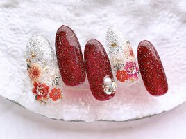 お正月ネイル¥6980