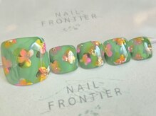 ネイルフロンティア 吉祥寺(NAIL FRONTIER)/M手書き小花柄フット11980円